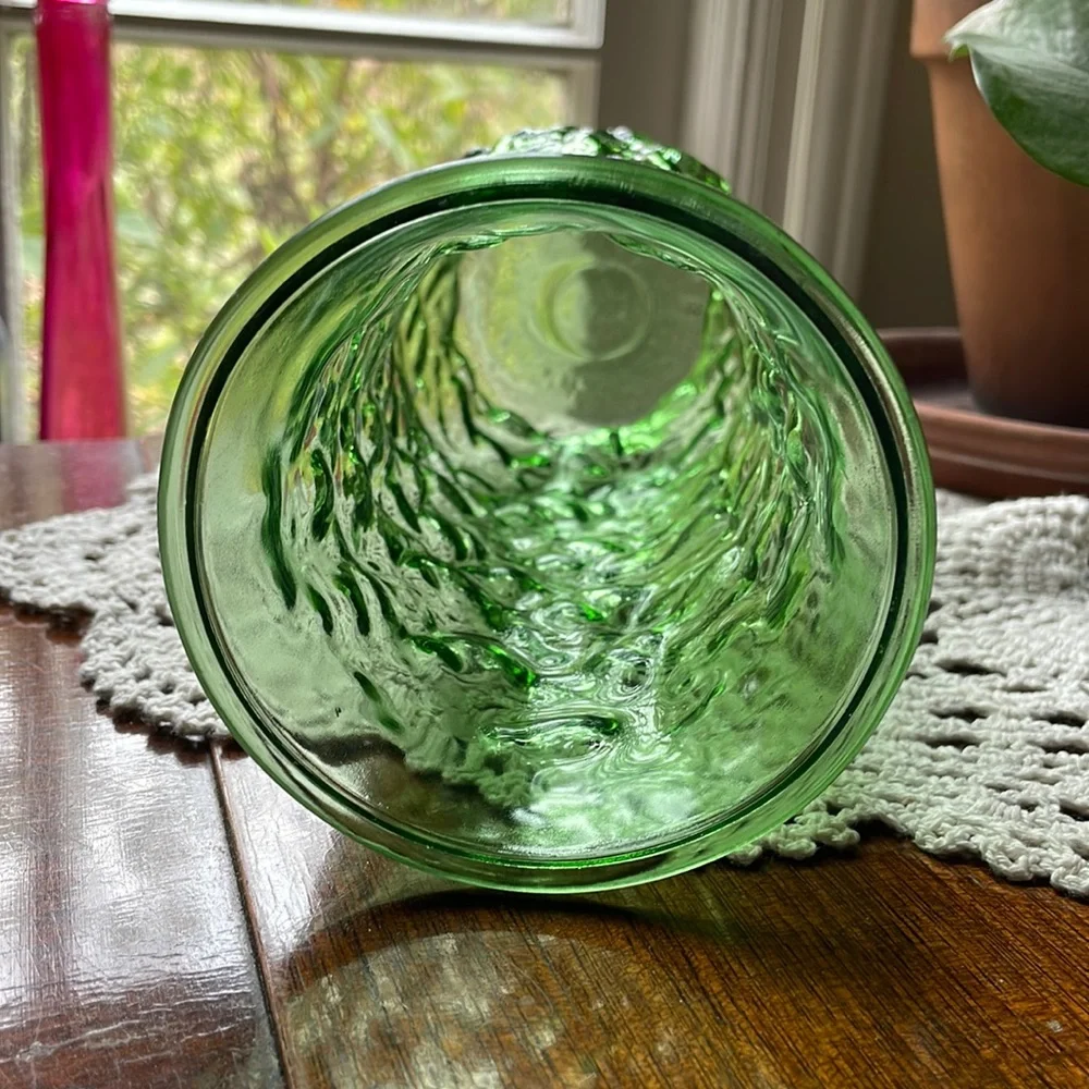 EO Brody Crinkled Glass Vase VINTAGE